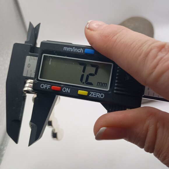 Southwest Sterling Silver Teal Green Turquoise Cross Pendant Handmade Unisex - Picture 4 of 6